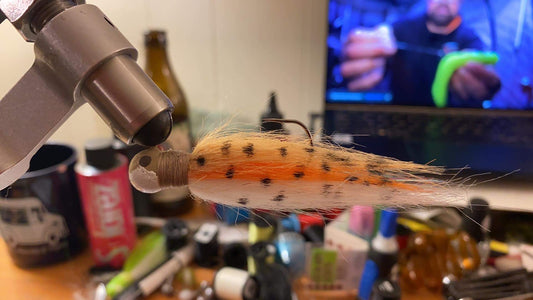 brown trout hair jig