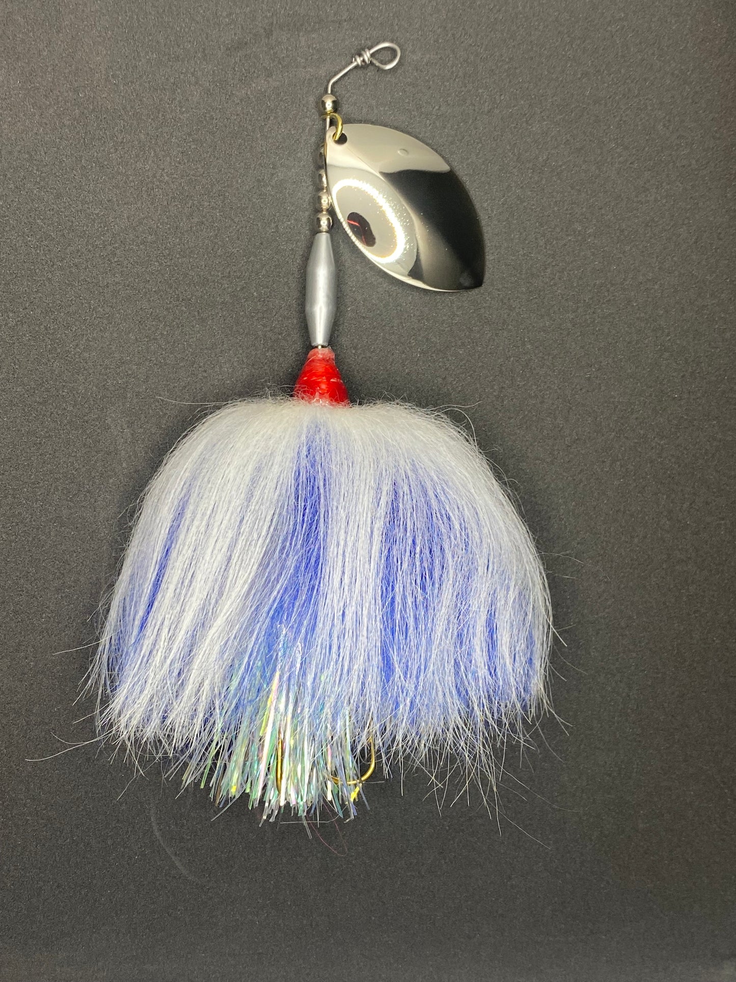 single #8 wide willow kokanee salmon muskie layered bucktail