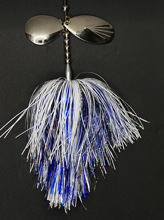 #8 colorado #9 fluted staggered Indiana kokanee salmon flashabou muskie bucktail