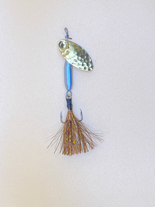 copper holographic flash trout inline spinner